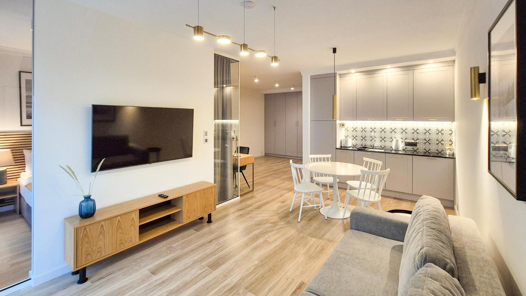 Apartamenty Dudek - Stylowe Apartamenty, 5 Minut Pieszo Do Morza! 로비 외부 사진